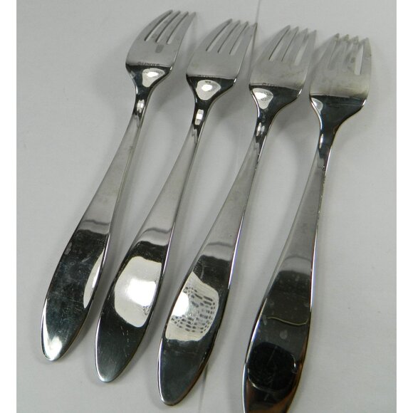 Lenox Butterfly Meadow Dinner Forks Set Of 4 In Great Condition Still Shiny! - Picture 9 of 11